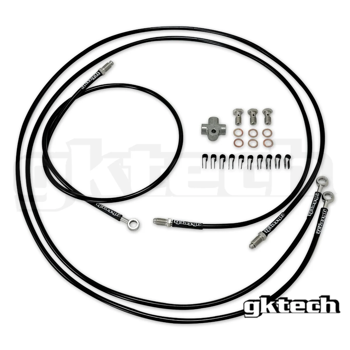 GKtech FR-S / GR86 / BRZ E-brake Braided Brake Line Kit