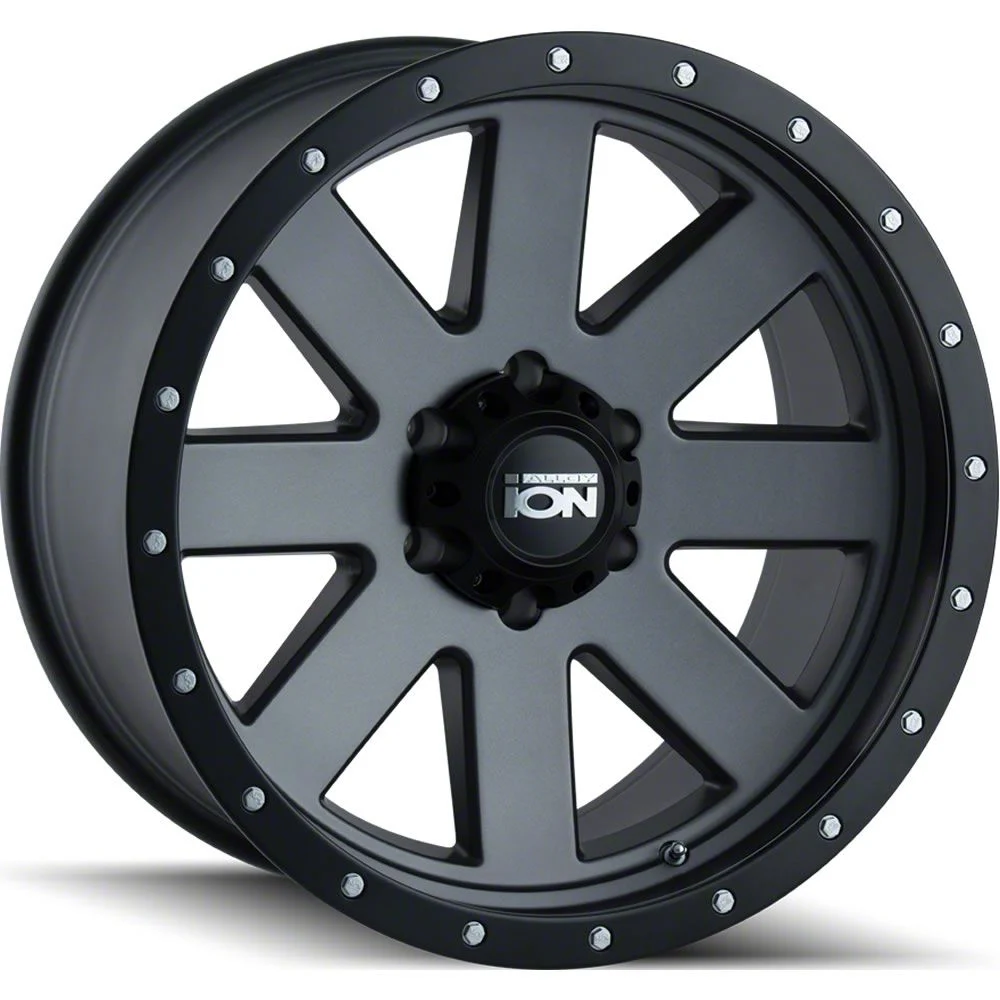 TYPE 134 Matte Gunmetal Beadlock 6-Lug Wheel; 17x8.5; -6mm Offset (14-18 Sierra 1500)