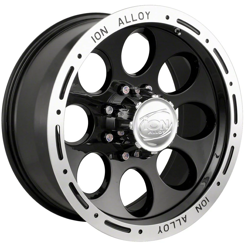 TYPE 174 Black Machined 6-Lug Wheel; 17x9; 0mm Offset (14-18 Sierra 1500)