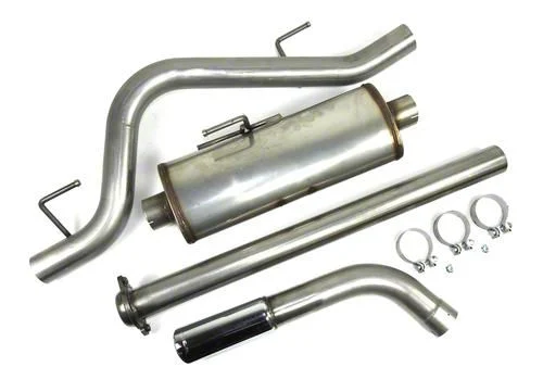 JBA Single Exhaust System with Chrome Tip; Side Exit (15-20 5.0L F-150)