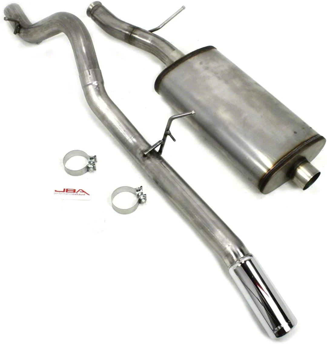 JBA Single Exhaust System with Polished Tip; Rear Exit (15-19 Yukon)
