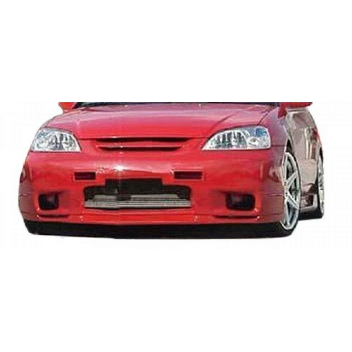 Honda Civic 2001-2003 SL Spec Style 1 Piece Polyurethane Front Lip - 37-2032