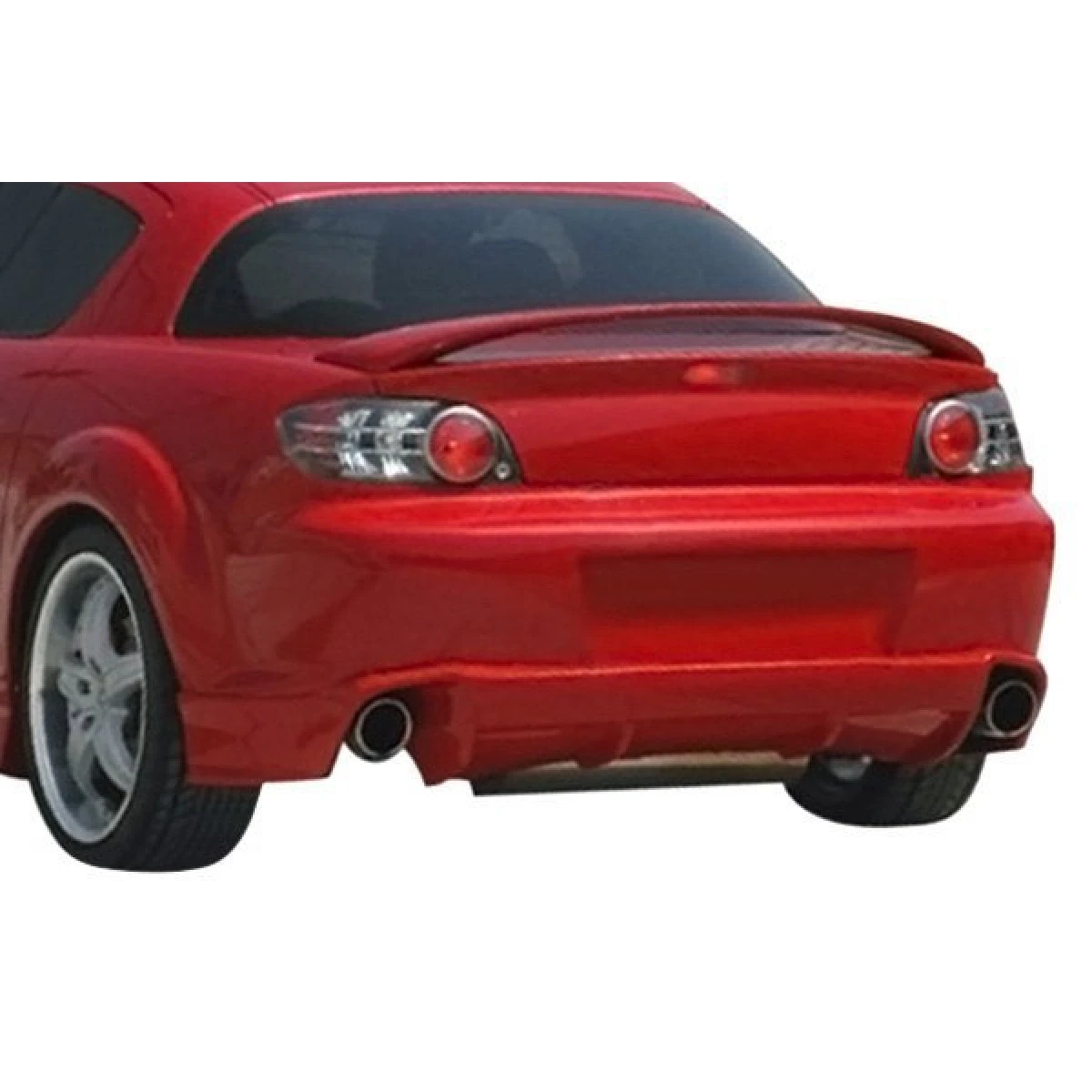 Mazda RX8 2004-2008 MS Style 1 Piece Polyurethane Rear Bumper - 37-2076