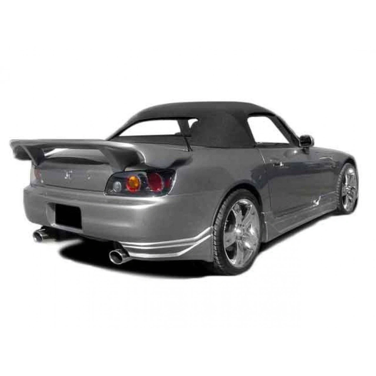 KBD Urethane SW Spec 2pc Rear Bumper Splitters Add-Ons for Honda S2000 (2000-2003)