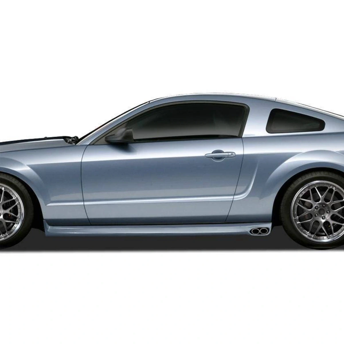 Ford Mustang 2005-2009 Eleanor Style 2 Piece Polyurethane Side Skirts - 37-2284