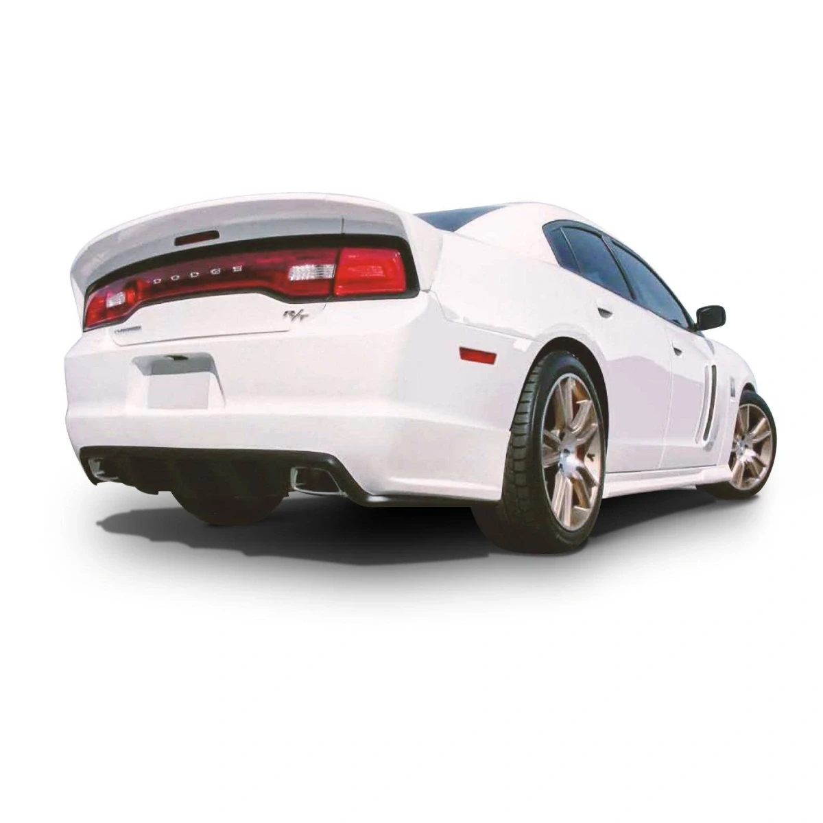 Dodge Charger 2011-2014 Premier Style 1 Piece Polyurethane Rear Lip - 37-2262