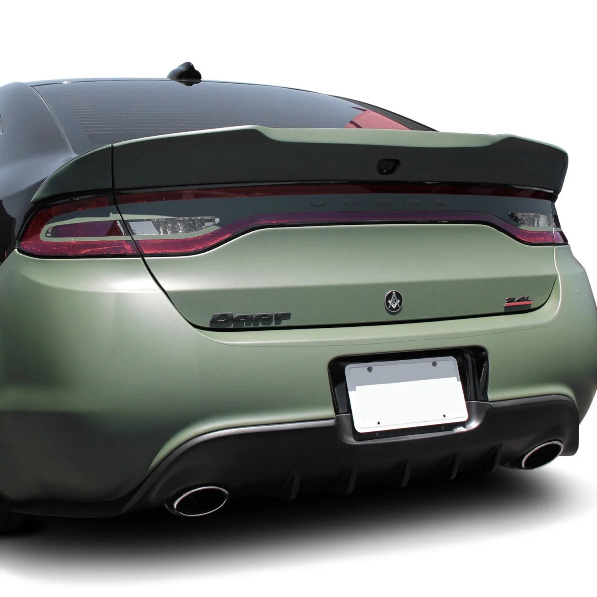 Dodge Dart 2013-2016 Demon Style 3 Piece Polyurethane Rear Wing Spoiler - 37-6105