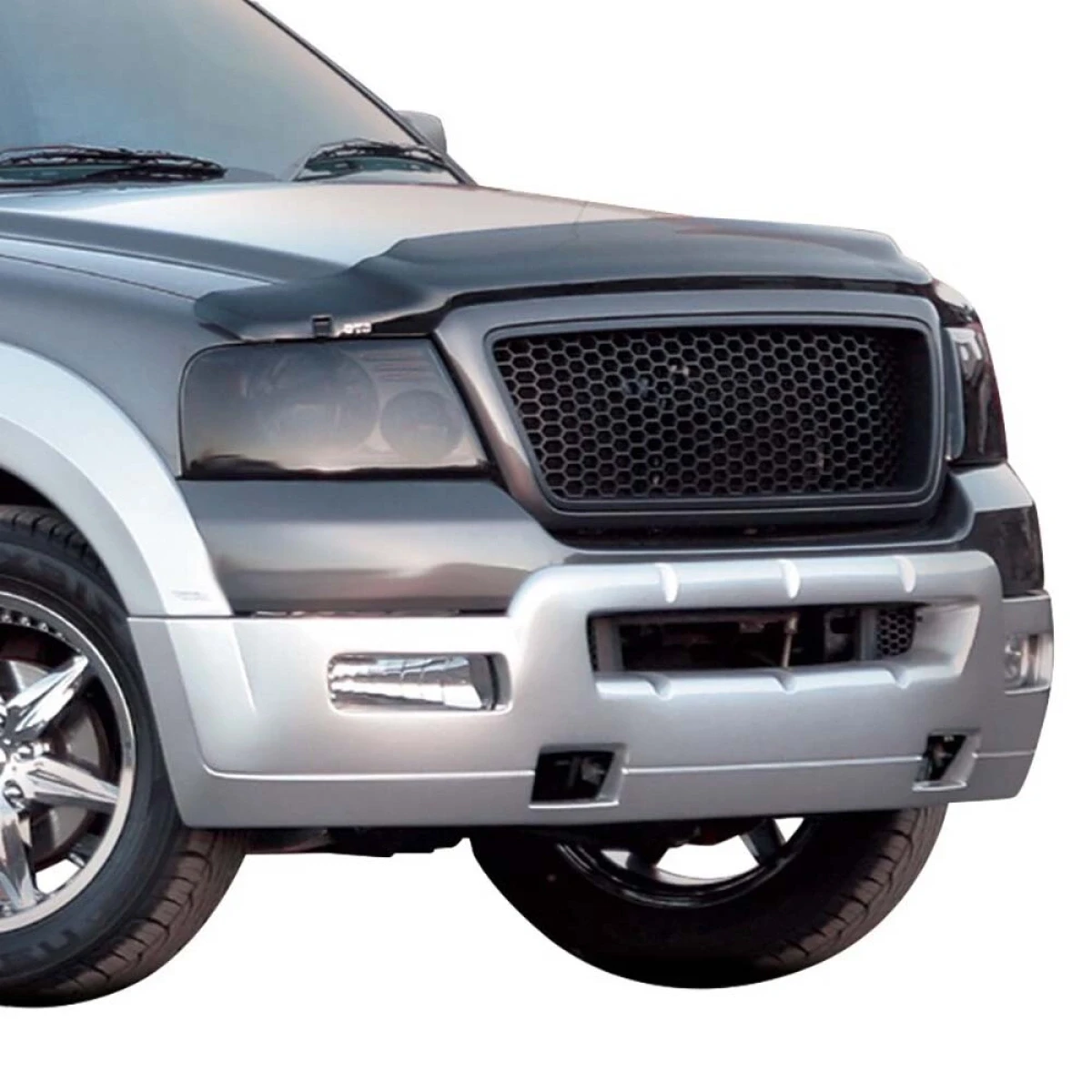 Ford F-150 2004-2008 (fits factory fog lights) 1 Piece Polyurethane Front Bumper - 37-6683