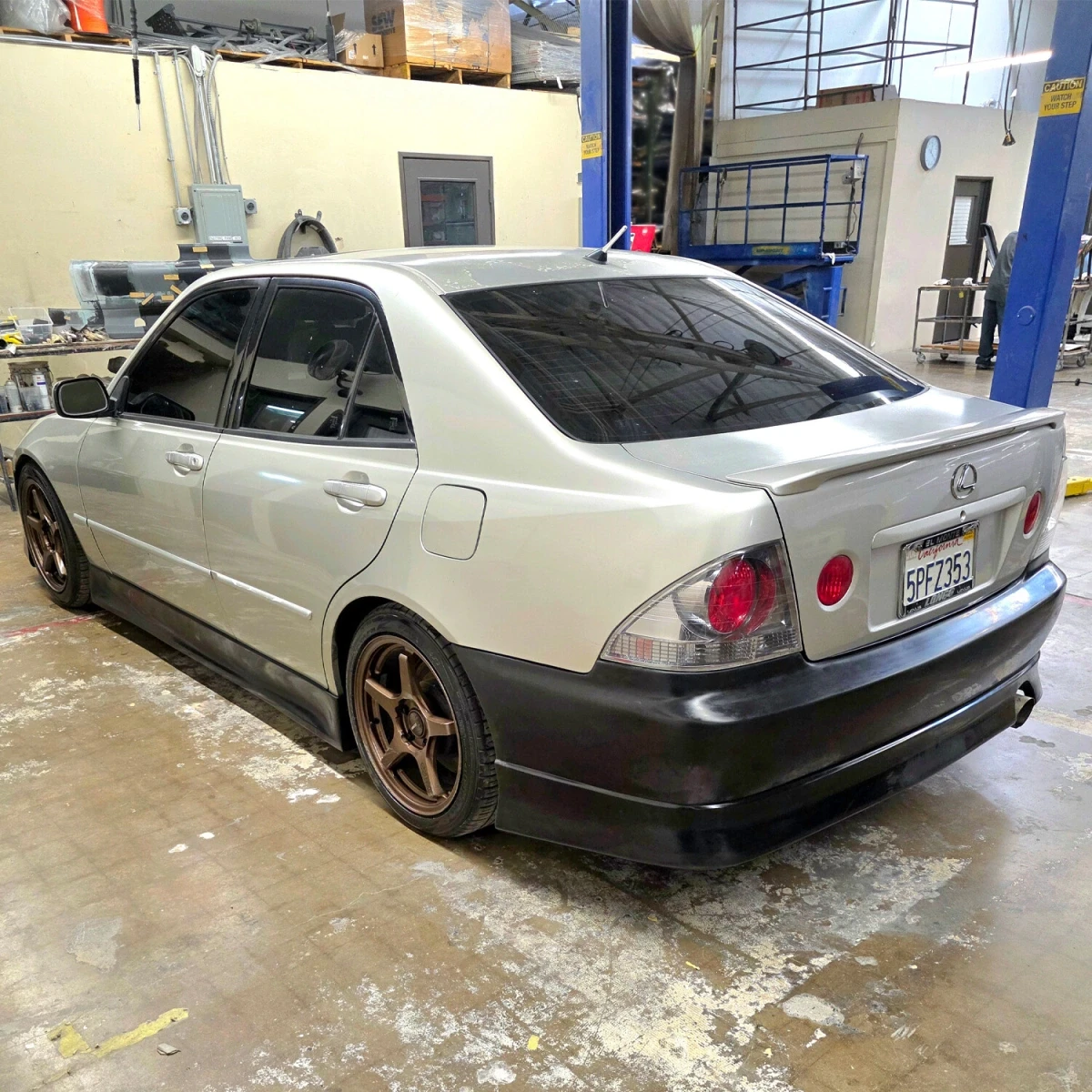 Lexus IS300 2000-2005 VTX Style 1 Piece Polyurethane Rear Bumper - 37-6941
