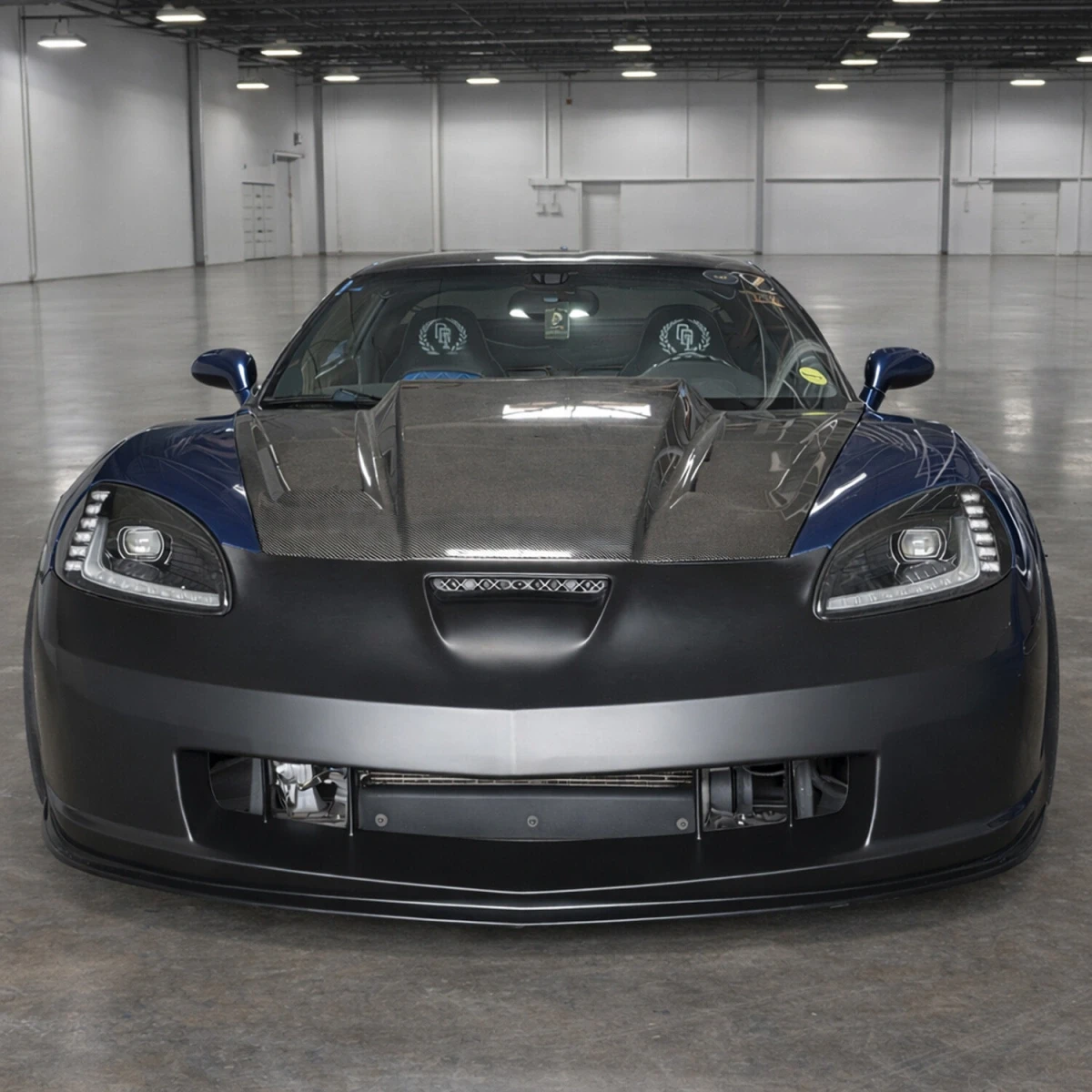 Chevrolet Corvette C6 2006-2013 C6R Style 1 Piece Polyurethane Front Bumper - 37-6944