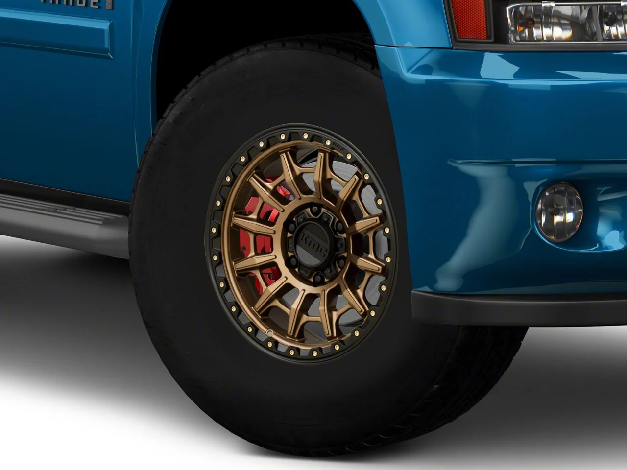 KMC Carnage Matte Bronze with Black Lip 6-Lug Wheel; 17x9; 0mm Offset (07-14 Tahoe)