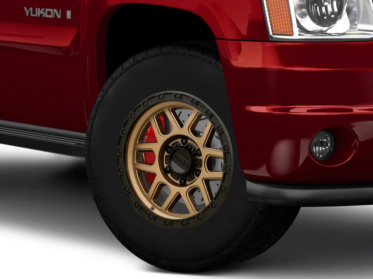 KMC Mesa Matte Bronze with Black Lip 6-Lug Wheel; 17x9; -12mm Offset (07-14 Yukon)