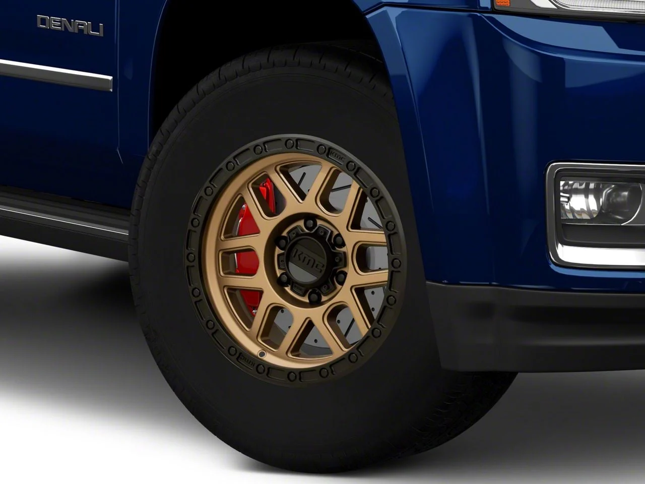 KMC Mesa Matte Bronze with Black Lip 6-Lug Wheel; 17x9; 18mm Offset (15-20 Yukon)