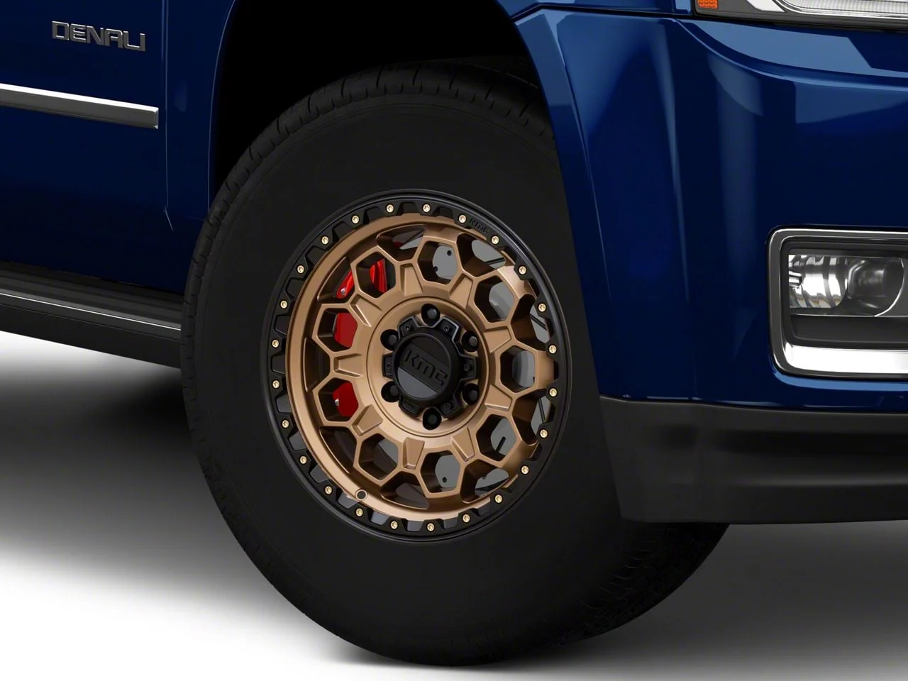 KMC Trek Matte Bronze with Black Lip 6-Lug Wheel; 17x9; -12mm Offset (15-20 Yukon)