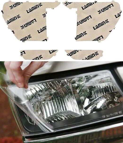 Lamin-X Headlight Tint Covers; Clear (21-23 F-150)