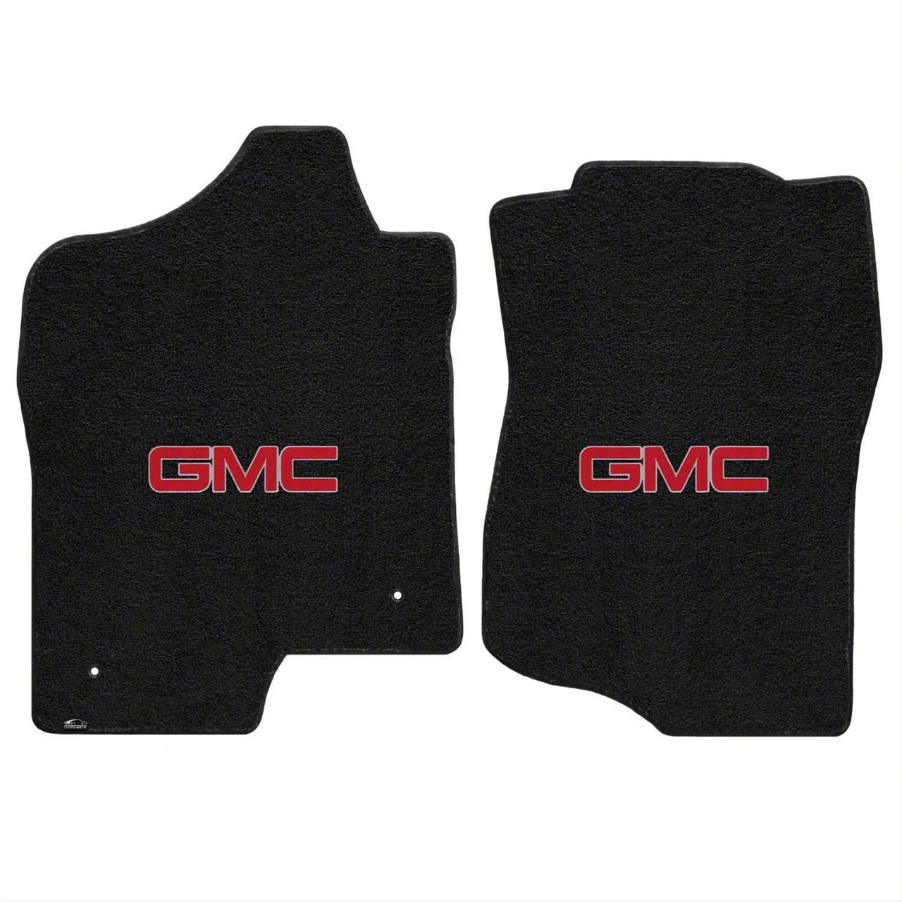 Lloyd Ultimat Front Floor Mats with Red GMC Logo; Black (07-14 Sierra 2500 HD Extended Cab, Crew Cab)