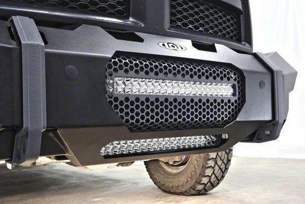 LoD Offroad Destroyer Front Bumper 20-Inch LED Light Bar Center Screen; Black Texture (11-26 Silverado 3500 HD)