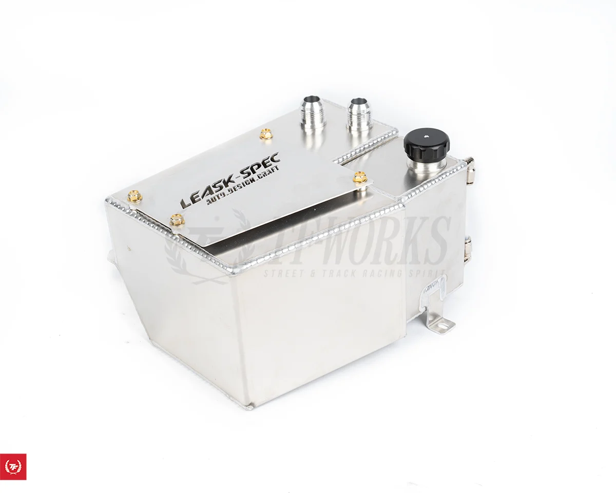 LeaskSpec "Track" R32 Oil Catch Can + Coolant Overflow Combo Tank - Raw