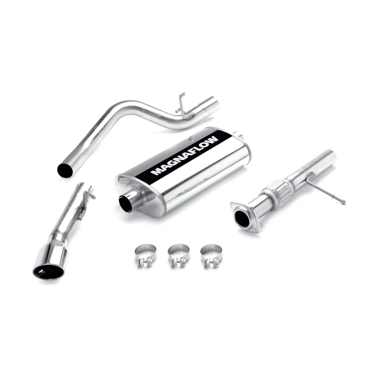Magnaflow Street Series Single Exhaust System with Polished Tip; Side Exit (07-08 4.8L Tahoe)