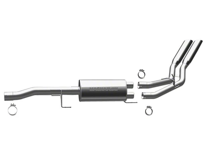 Magnaflow Street Series Dual Exhaust System with Polished Tips; Middle Side Exit (09-13 4.7L RAM 1500)
