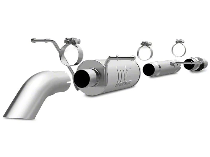 Magnaflow Off Road Pro Series Single Exhaust System; Turn Down (14-18 5.3L Sierra 1500)