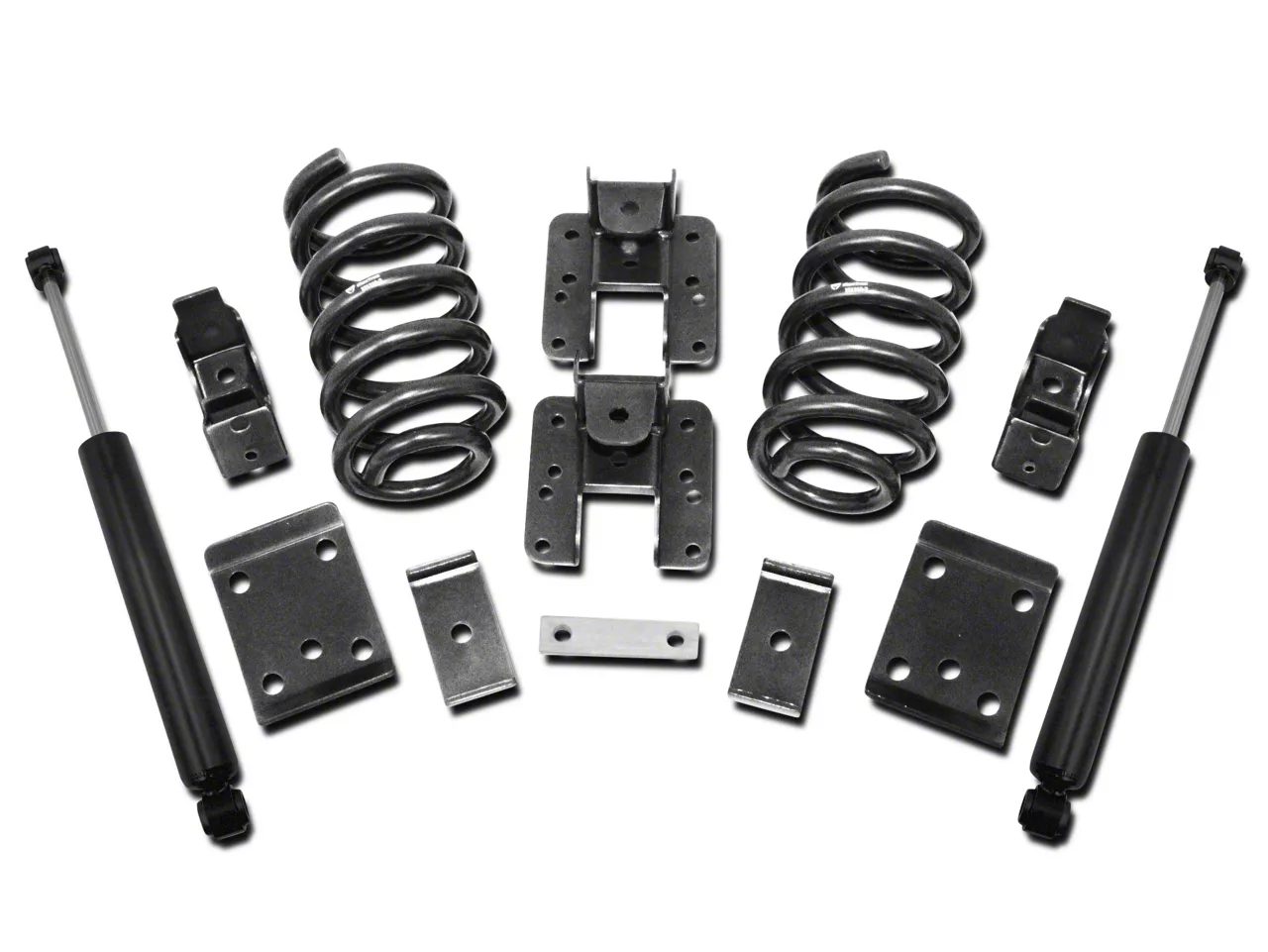 Max Trac Lowering Kit with Lowering Springs; 2-Inch Front / 4-Inch Rear (07-13 2WD/4WD Sierra 1500)