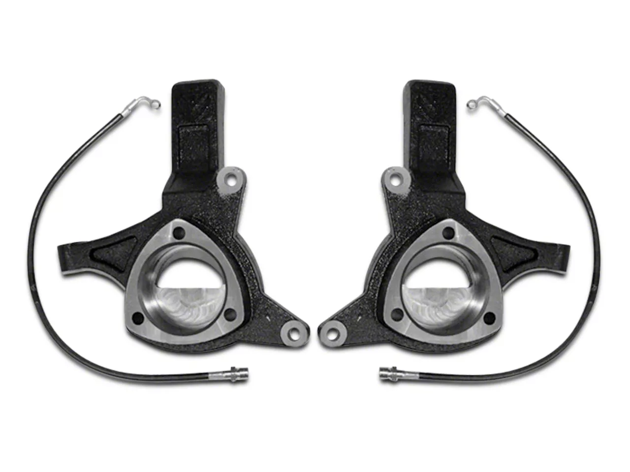 Max Trac 4.50-Inch Lift Spindles with Extended Brake Lines (07-16 2WD Sierra 1500 w/ Stock Cast Steel Control Arms, Excluding 14-15 Denali)