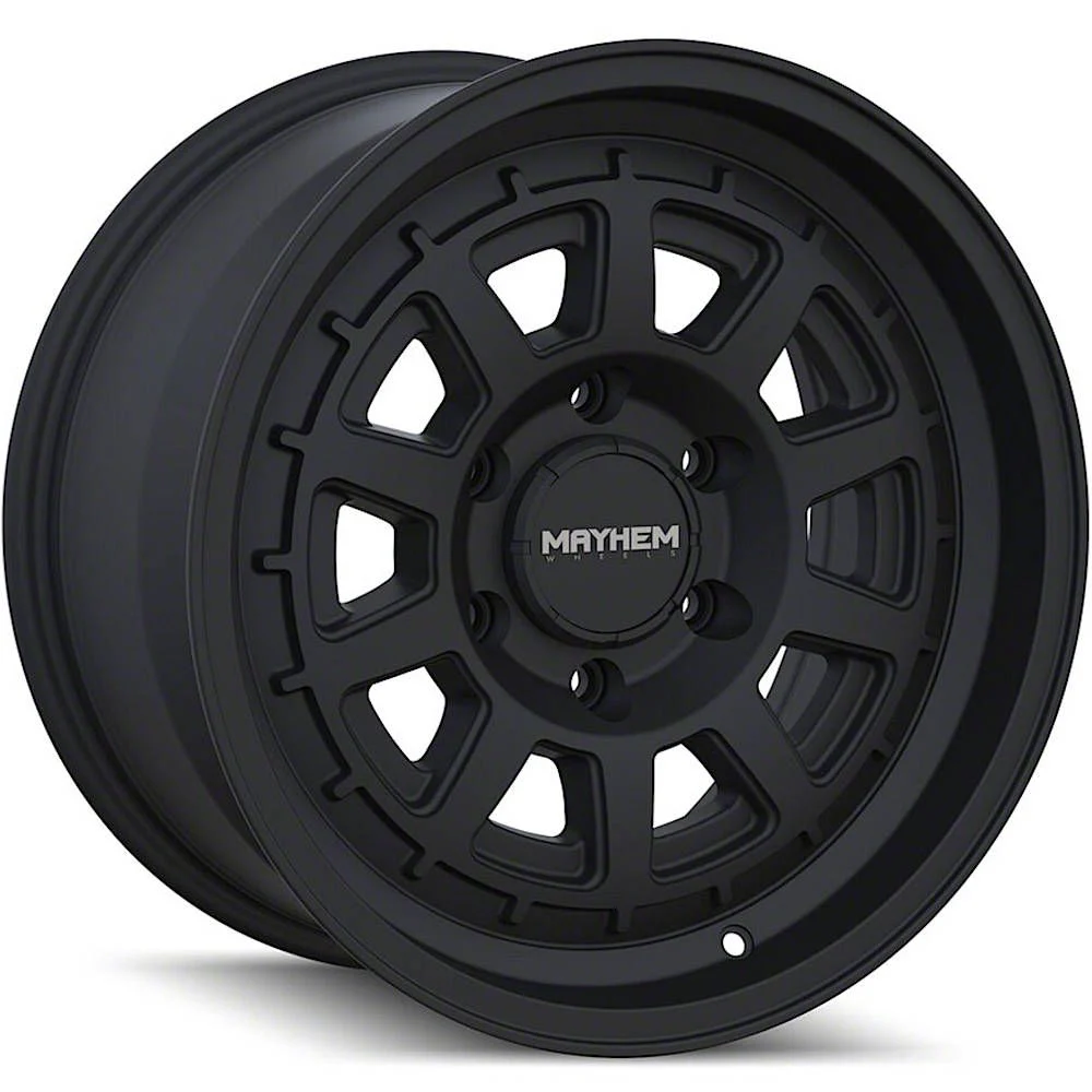 Mayhem Wheels Voyager Matte Black 6-Lug Wheel; 17x8.5; 18mm Offset (07-13 Sierra 1500)