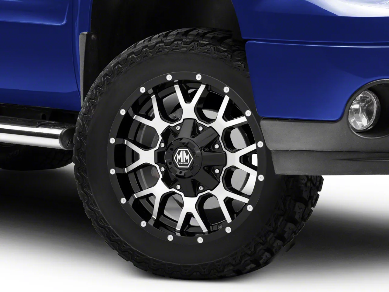 Mayhem Wheels Warrior Black Machined 6-Lug Wheel; 20x10; -25mm Offset (07-13 Sierra 1500)
