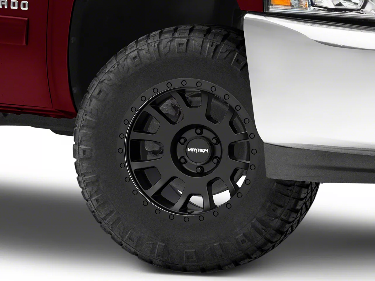 Mayhem Wheels Scout Matte Black 6-Lug Wheel; 17x8.5; -5mm Offset (07-13 Silverado 1500)