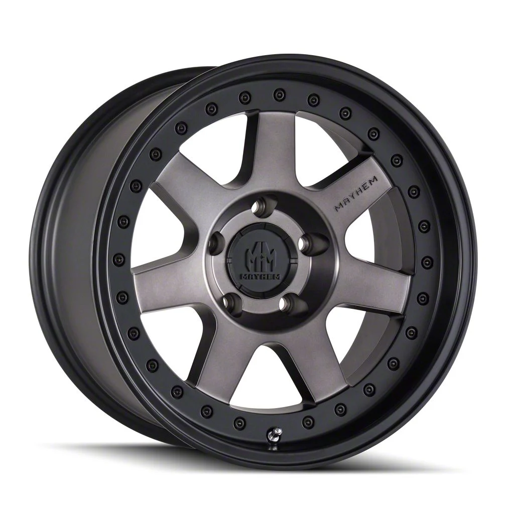 Mayhem Wheels Prodigy Matte Black with Dark Tint 8-Lug Wheel; 18x9; 0mm Offset (11-16 F-250 Super Duty)