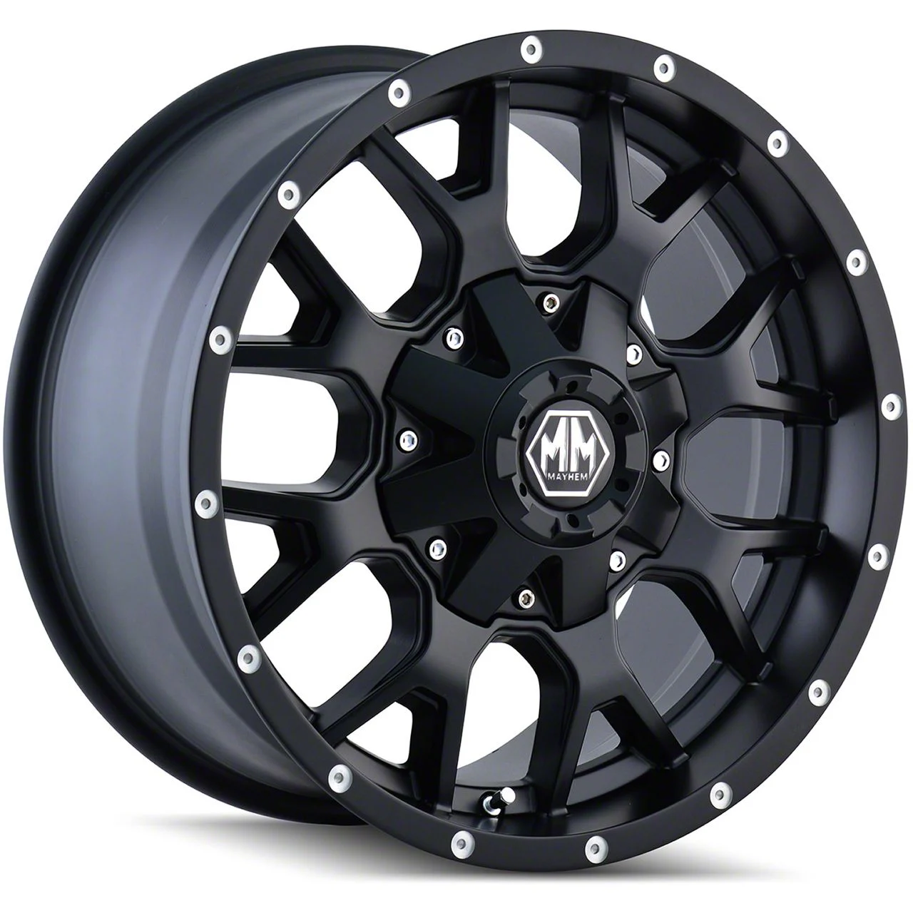 Mayhem Wheels Warrior Matte Black 8-Lug Wheel; 18x9; 18mm Offset (11-16 F-250 Super Duty)
