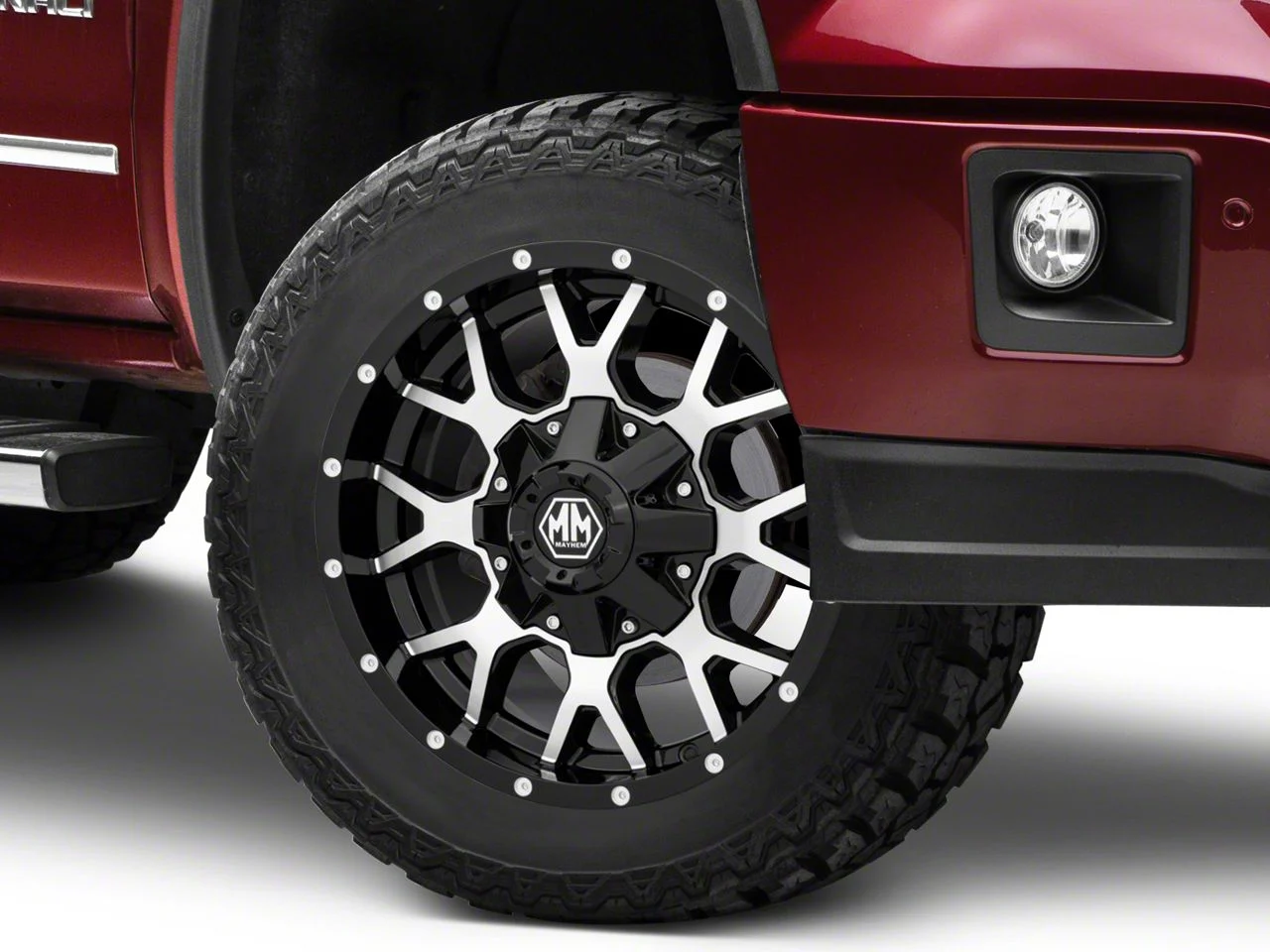 Mayhem Wheels Warrior Black Machined 6-Lug Wheel; 20x10; -25mm Offset (14-18 Sierra 1500)
