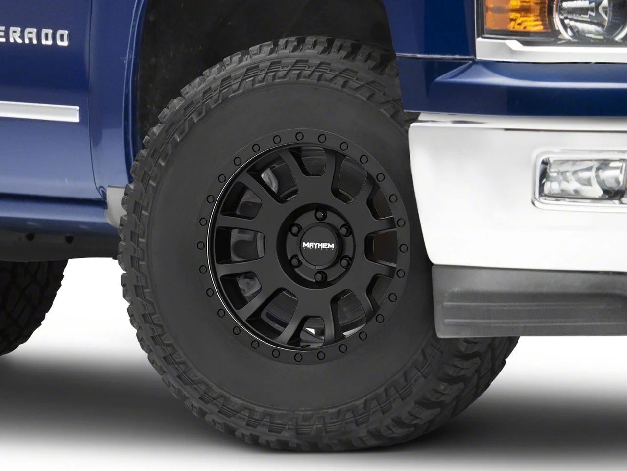 Mayhem Wheels Scout Matte Black 6-Lug Wheel; 17x8.5; -5mm Offset (14-18 Silverado 1500)