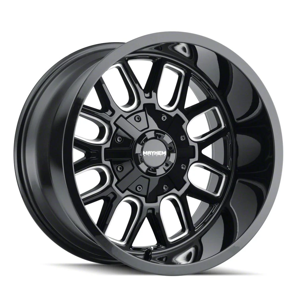 Mayhem Wheels Cogent Black Milled 6-Lug Wheel; 20x9; 0mm Offset (19-26 RAM 1500)