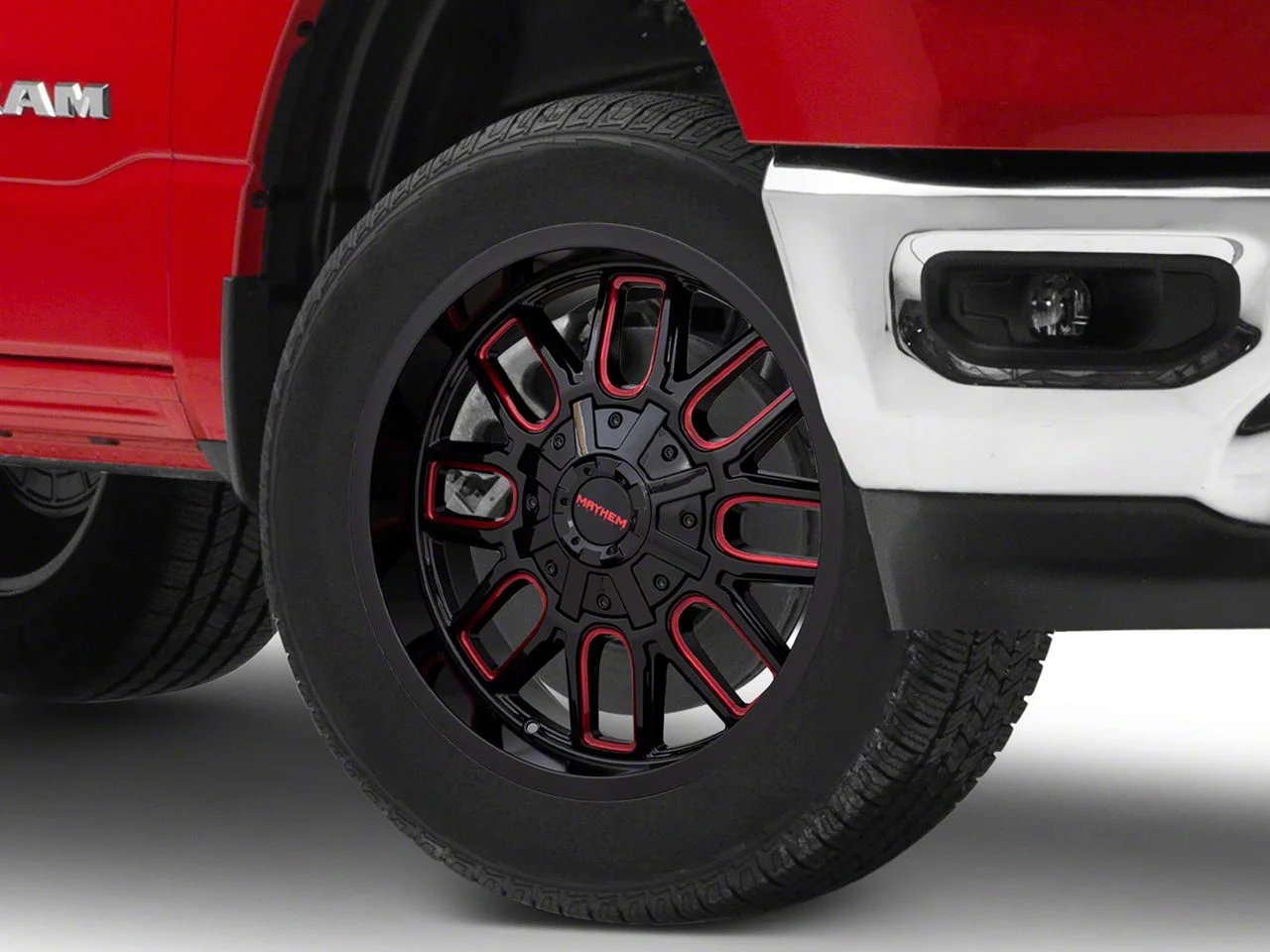 Mayhem Wheels Cogent Black with Prism Red 6-Lug Wheel; 20x9; 18mm Offset (19-26 RAM 1500)