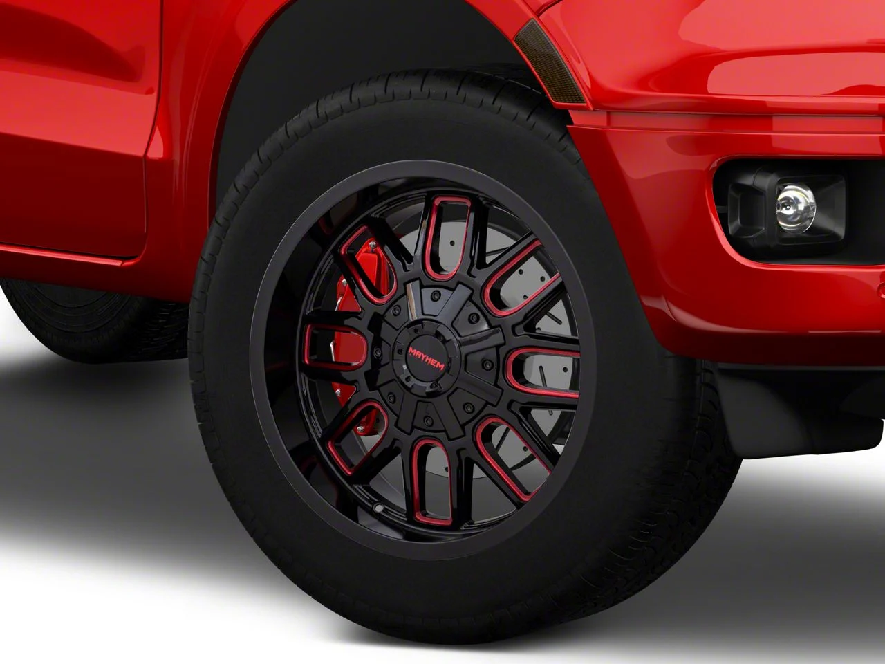 Mayhem Wheels Cogent Black with Prism Red 6-Lug Wheel; 20x9; 18mm Offset (19-23 Ranger)