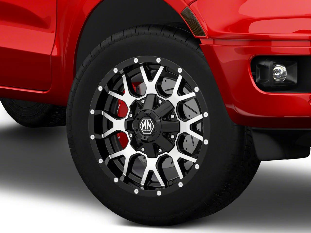 Mayhem Wheels Warrior Black Machined 6-Lug Wheel; 20x10; -25mm Offset (19-23 Ranger)