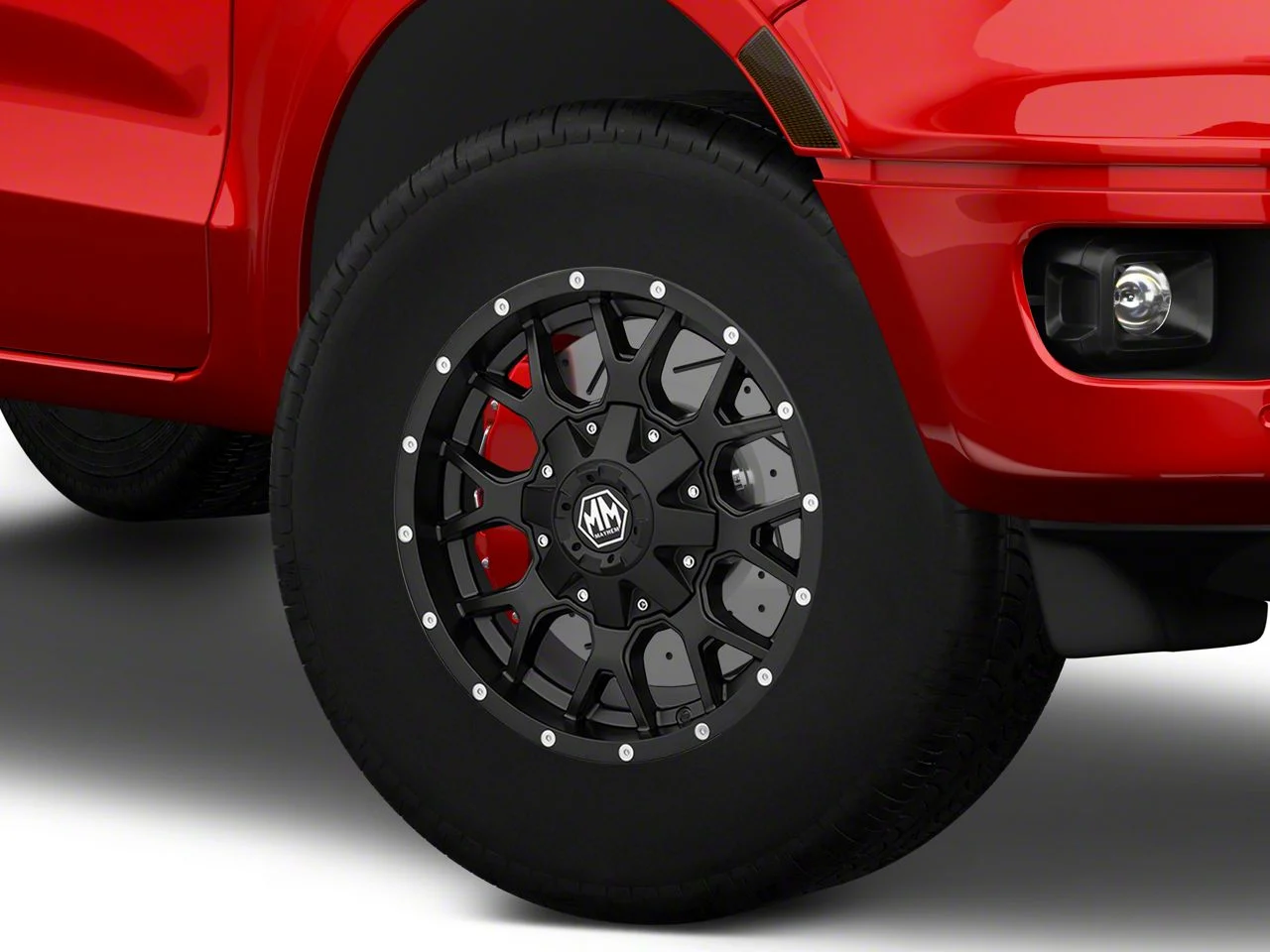 Mayhem Wheels Warrior Matte Black 6-Lug Wheel; 17x9; 18mm Offset (19-23 Ranger)