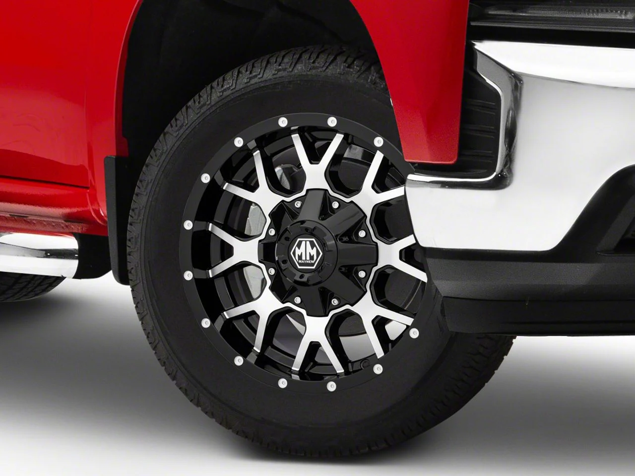 Mayhem Wheels Warrior Black Machined 6-Lug Wheel; 20x10; -25mm Offset (19-26 Silverado 1500)