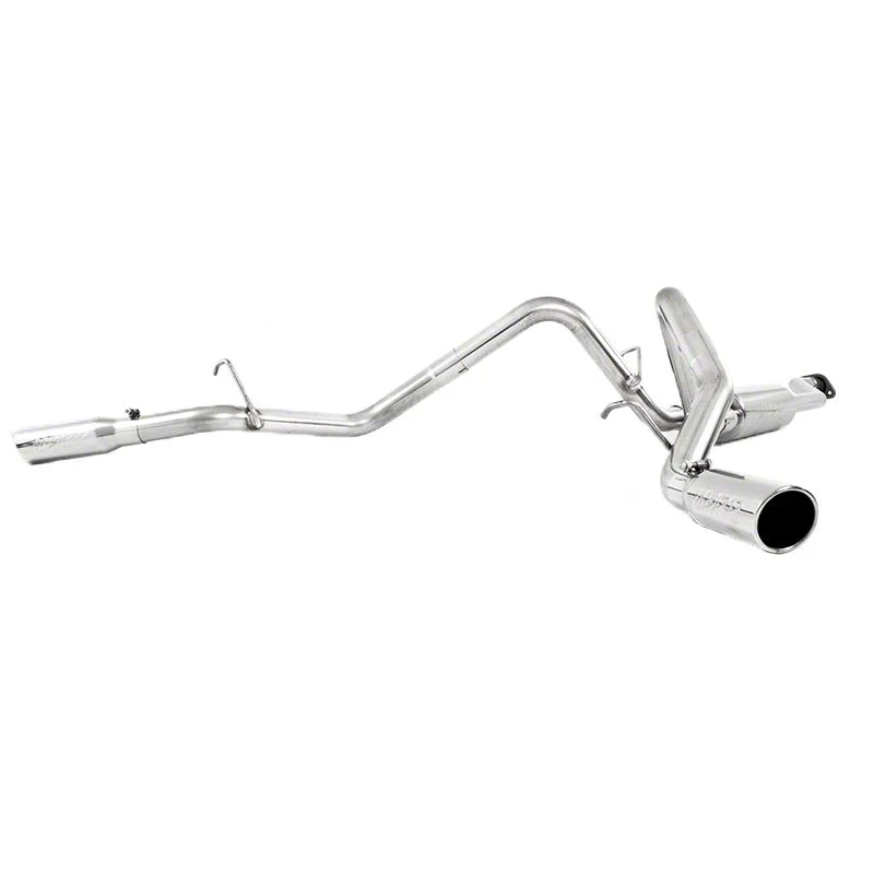MBRP Armor Plus Dual Exhaust System with Polished Tips; Side Exit (03-06 5.3L Sierra 1500)