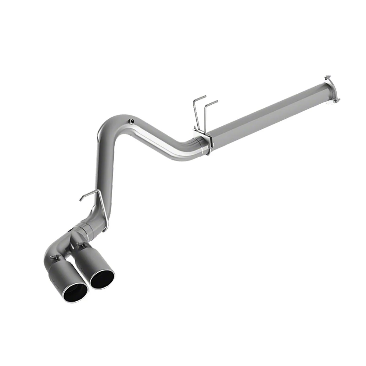 MBRP Armor Plus Filter-Back Single Exhaust System with Dual Polished Tips; Side Exit (15-16 6.7L Powerstroke F-350 Super Duty)