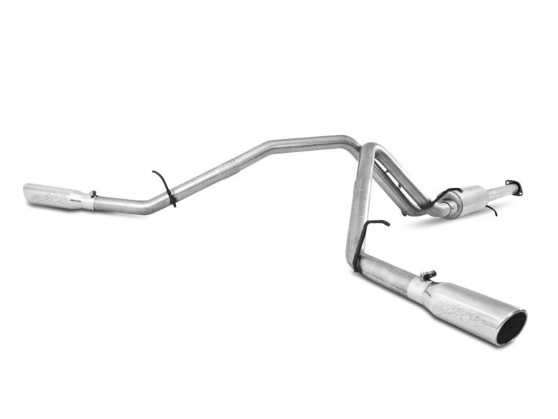 MBRP Armor Lite Dual Exhaust System with Polished Tips; Side Exit (07-13 4.8L Sierra 1500)
