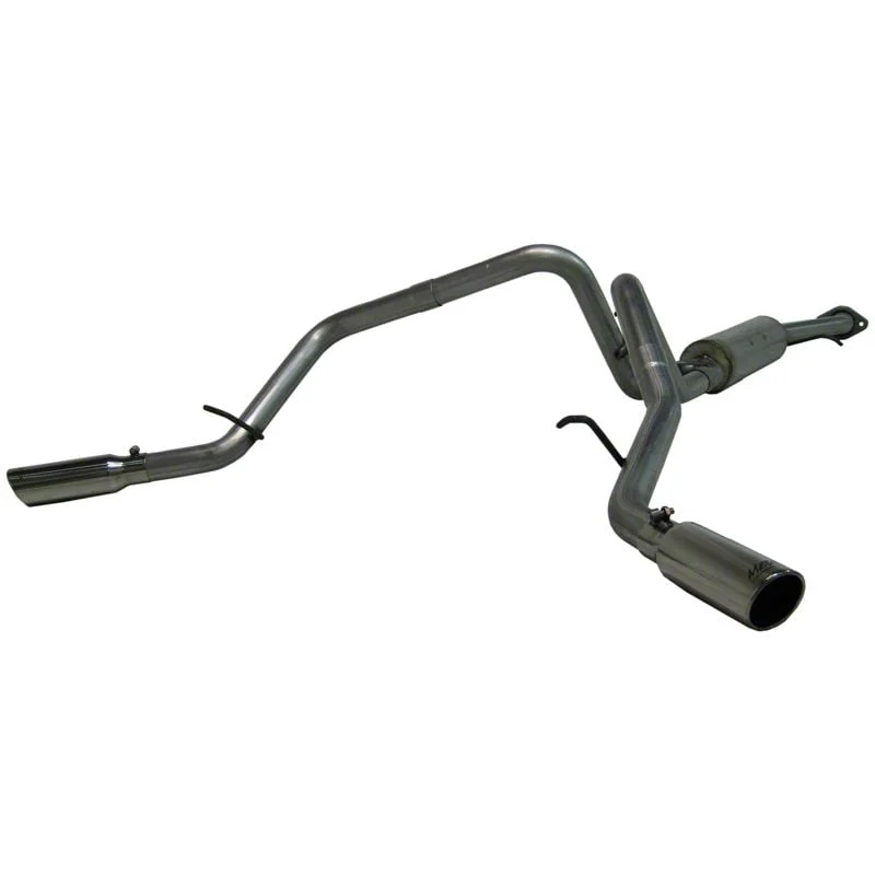 MBRP Armor Lite Dual Exhaust System with Polished Tips; Side Exit (03-06 4.8L Sierra 1500)