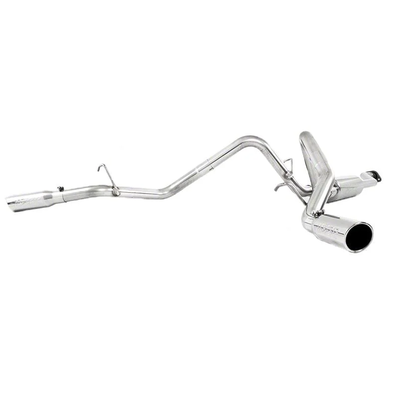 MBRP Armor Plus Dual Exhaust System with Polished Tips; Side Exit (03-06 4.8L Sierra 1500)