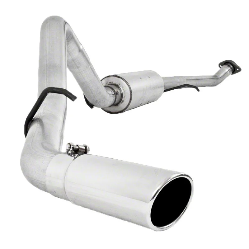 MBRP Armor Lite Single Exhaust System with Polished Tip; Side Exit (03-06 4.8L Sierra 1500)