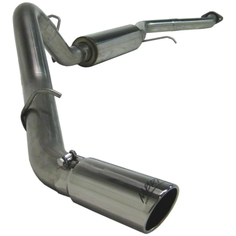 MBRP Armor Plus Single Exhaust System with Polished Tip; Side Exit (03-06 4.8L Sierra 1500)