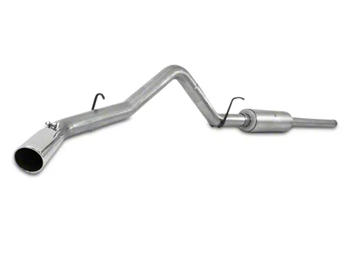MBRP Armor Plus Single Exhaust System with Polished Tip; Side Exit (09-13 5.3L Silverado 1500)