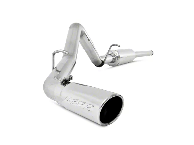 MBRP Armor Plus Single Exhaust System with Polished Tip; Side Exit (14-18 5.3L Silverado 1500)
