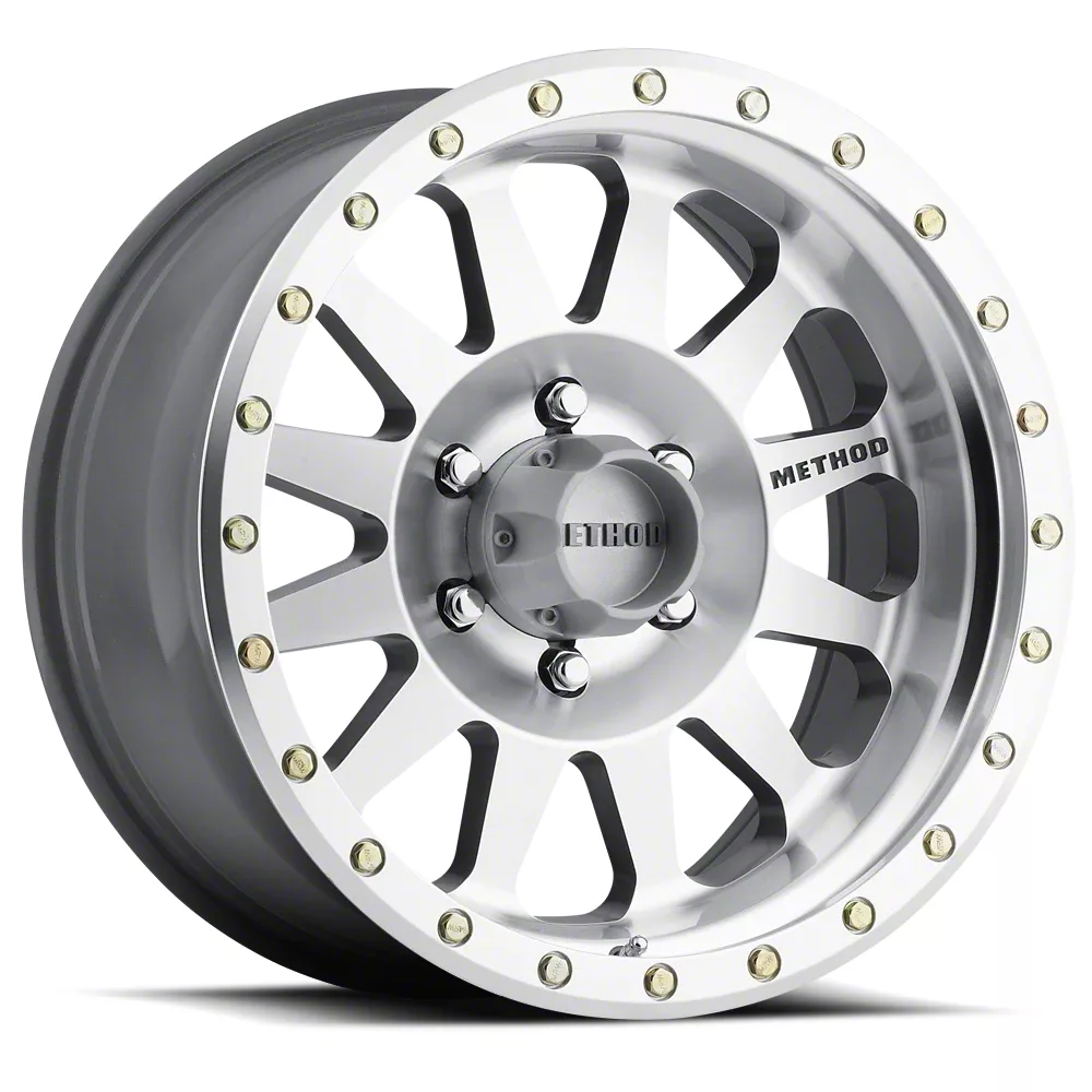 Method Race Wheels MR304 Double Standard Machined 6-Lug Wheel; 17x8.5; 0mm Offset (14-18 Silverado 1500)